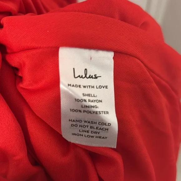 Lulu's Vibrant Red Ruffle Mini Dress - Picture 4 of 8